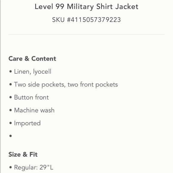 Anthropologie Level 99 shirt jacket - Picture 8 of 8